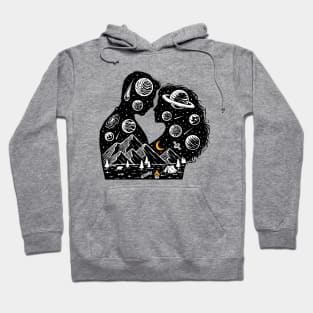 Romantic Universe Illustration Hoodie